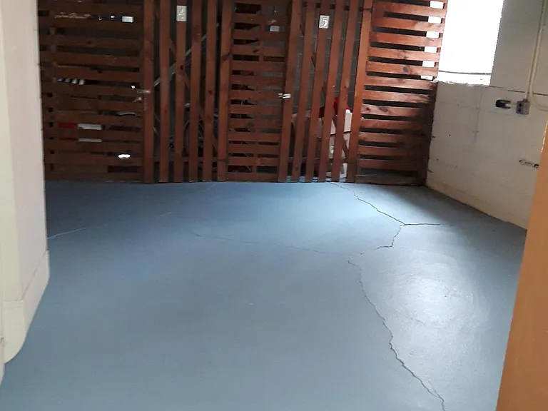 storage cage in basement