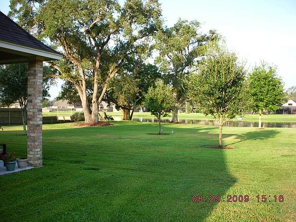 Big back yard and lake