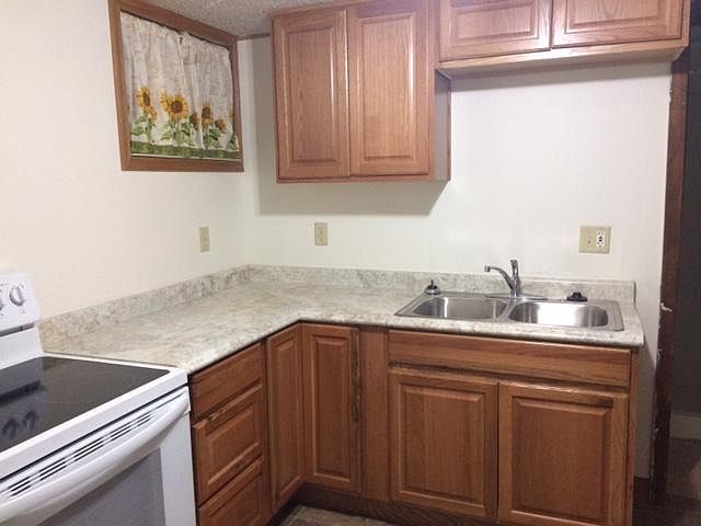 Newly remodeled kitchen with new window.
