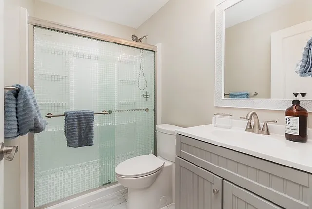 downstairs bath--brand new