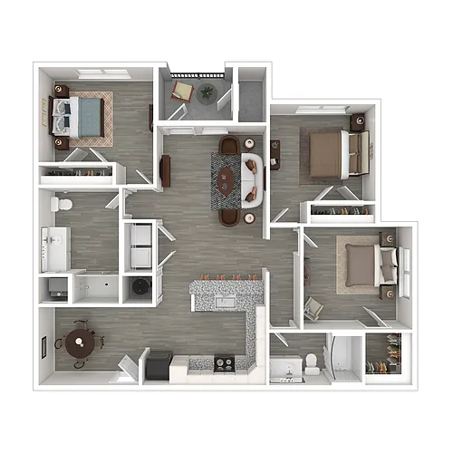 Floor plan Three Bedroom