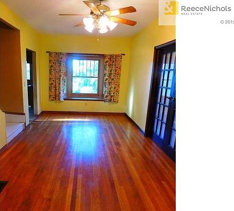 Beautiful hardwood flooring in formal dining room