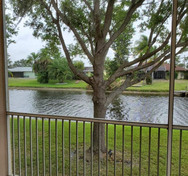 Beautiful Pruned Oak Tree s with Water Views off the Screened in Lanai