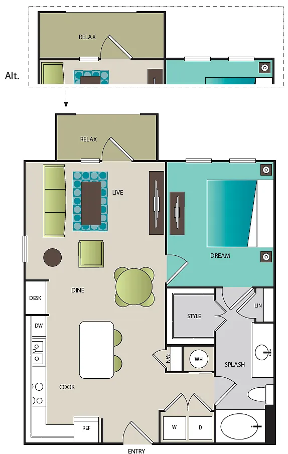 Floor plan A2A