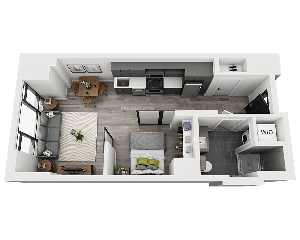 Floor plan Studio E1AB