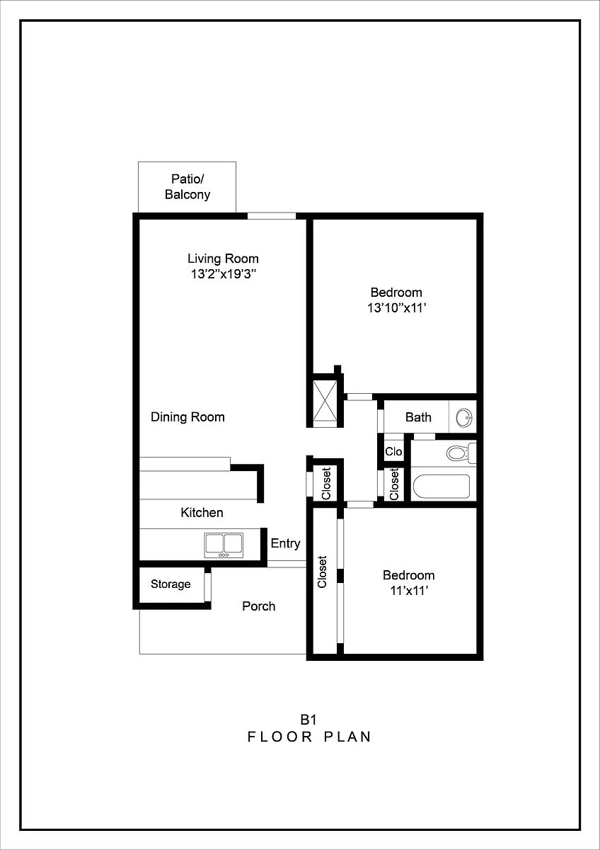 Floor plan B1