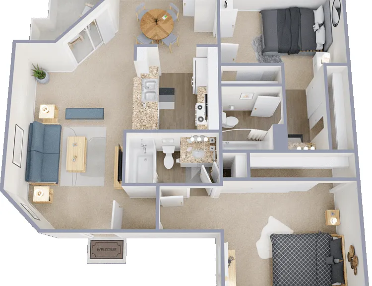 Plan E Floorplan Diagram