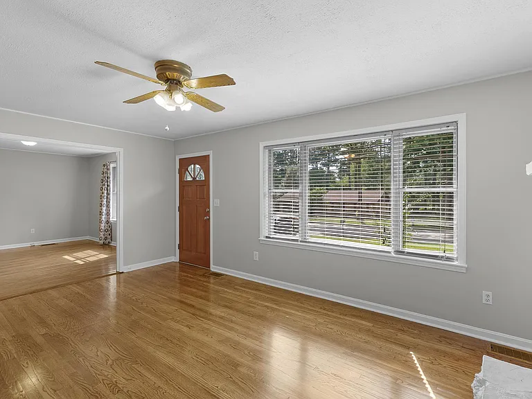Living room and front door