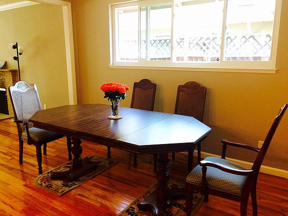This is before installing the blinds, just to show what the table/chairs looks like