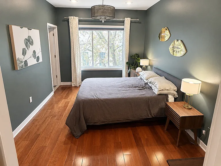 Primary bedroom with generous natural light