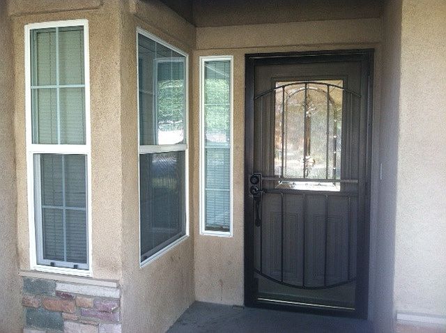 Entry way with security door