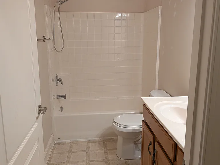 bathroom in hallway upstairs