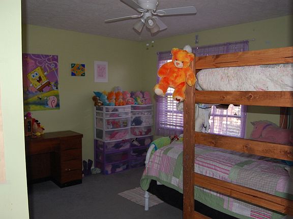 One bedroom upstairs