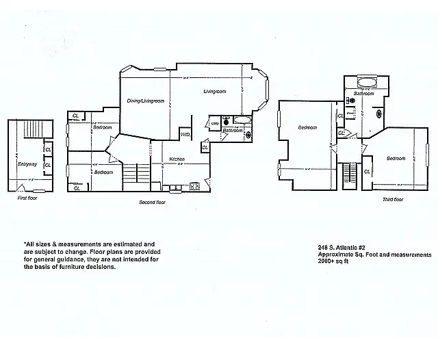 Floor plan 248 S Atlantic 2 - Available August 1st