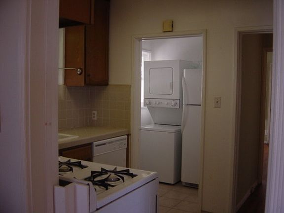 kitchen and laundry area