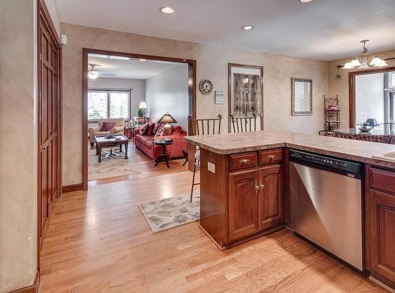 Kitchen to family room