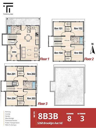 Floor plan 5268 Brooklyn Ave NE