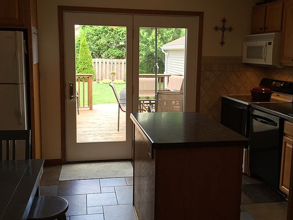 Backyard view from kitchen