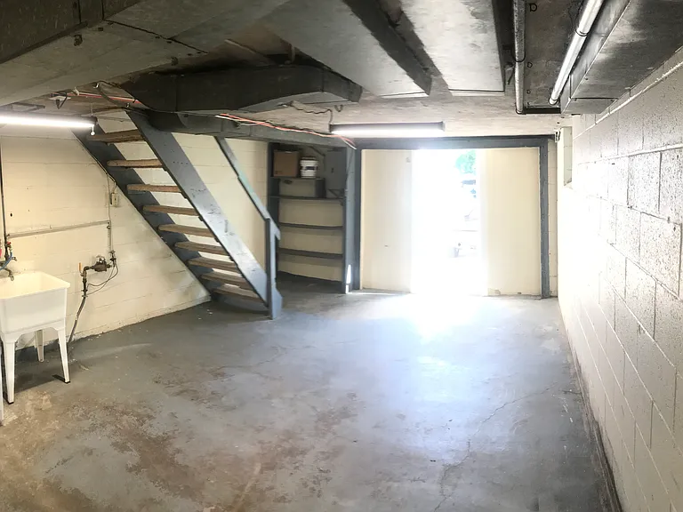 basement showing outside entry door