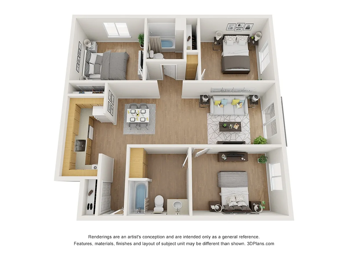 Floor plan 3X2 60