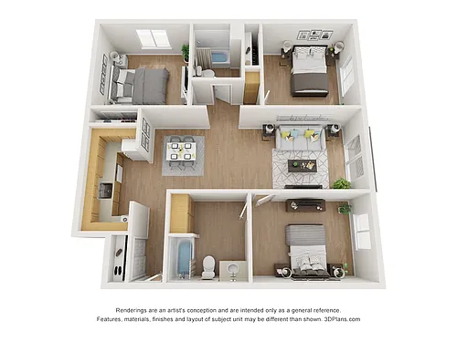 Floor plan 3X2 50