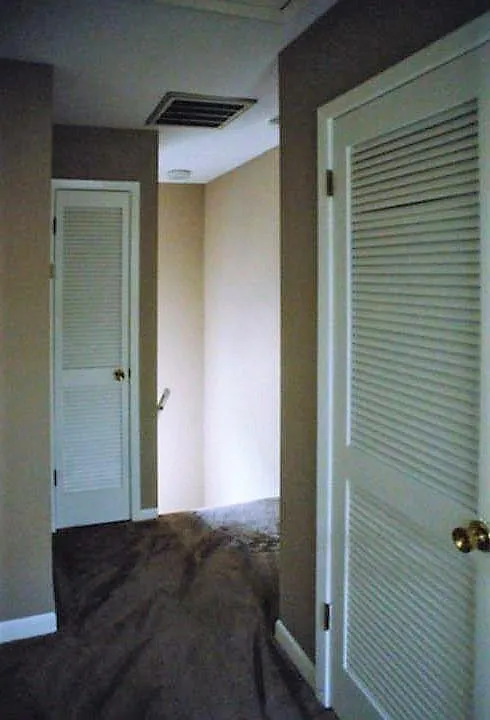 upstairs hall with 2 extra closets