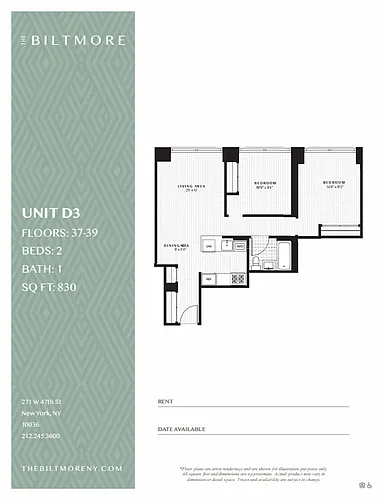 Floor plan 2b1b