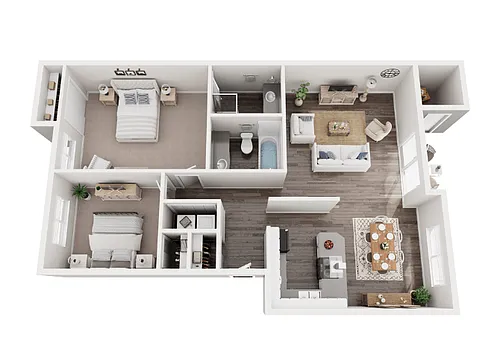 Floor plan 2x2 Classic