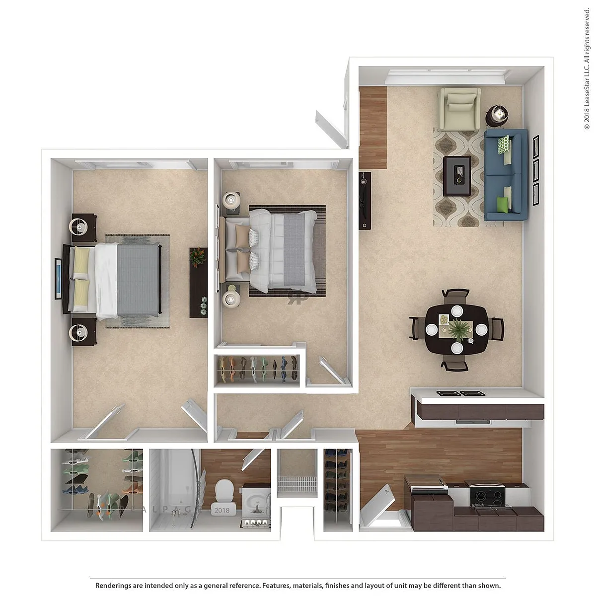 Floor plan 2 Bedroom