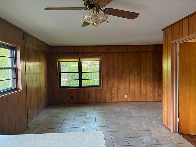 dining room open to kitchen