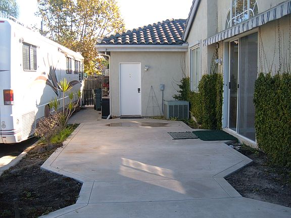 side patio and rv pad