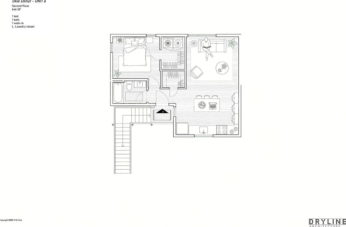 1 bed, 1.0 bath, 646 sqft, $1,395 — Photo 1