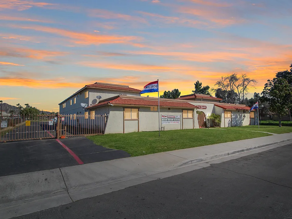 Front Building added sunset