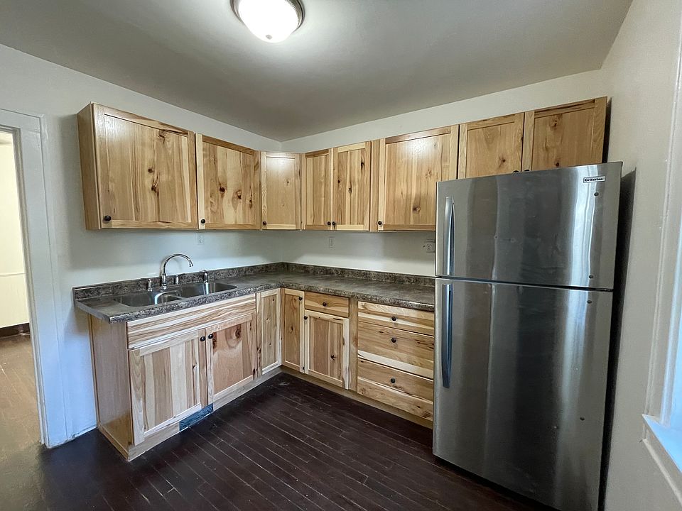 West-side apartment. New cupboards, sink & counter tops. Hardwood floor recently refinished.