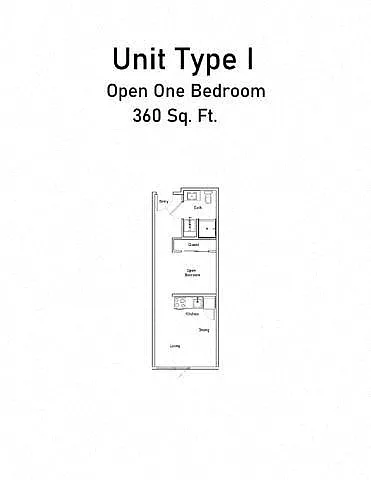 Floor plan Studio I