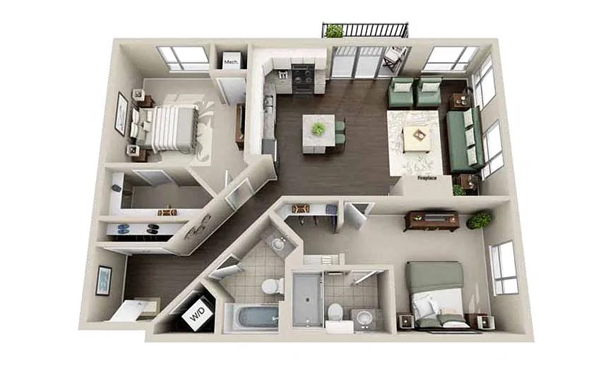 Floor plan B12