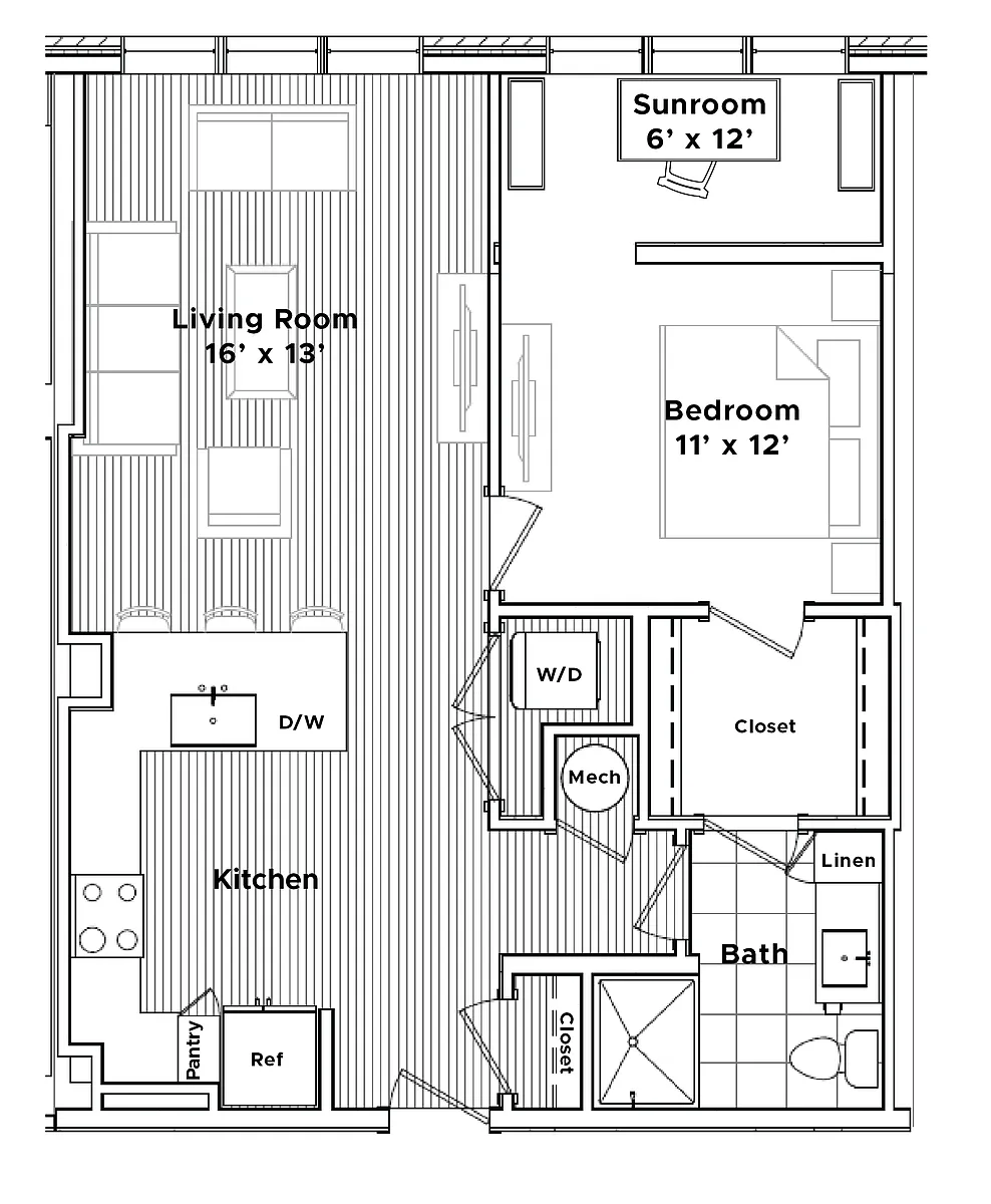 Floor plan The Durant