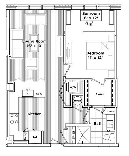 Floor plan The Durant