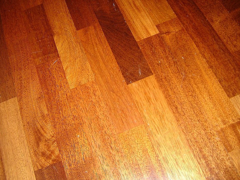 hardwood floors in dining and living room