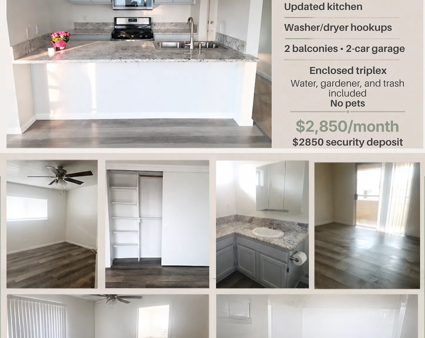 2 bed, 950 sqft, $2,850 — Photo 2