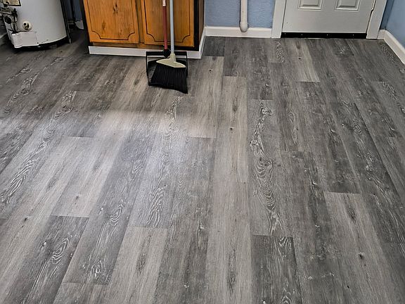 New Kitchen with Luxury Vinyl Flooring