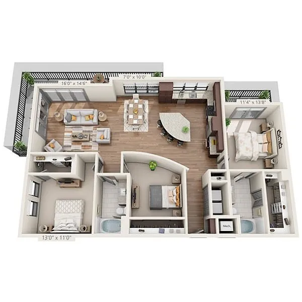 Floor plan C2