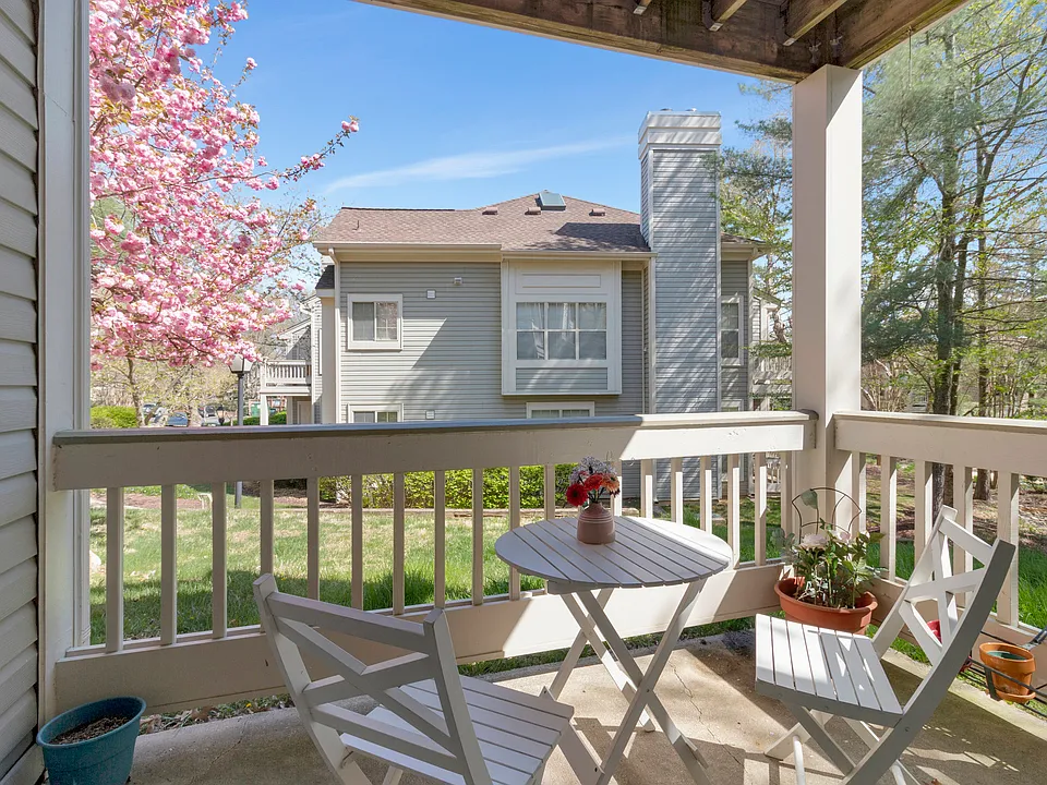 Large private patio with private locked storage unit.