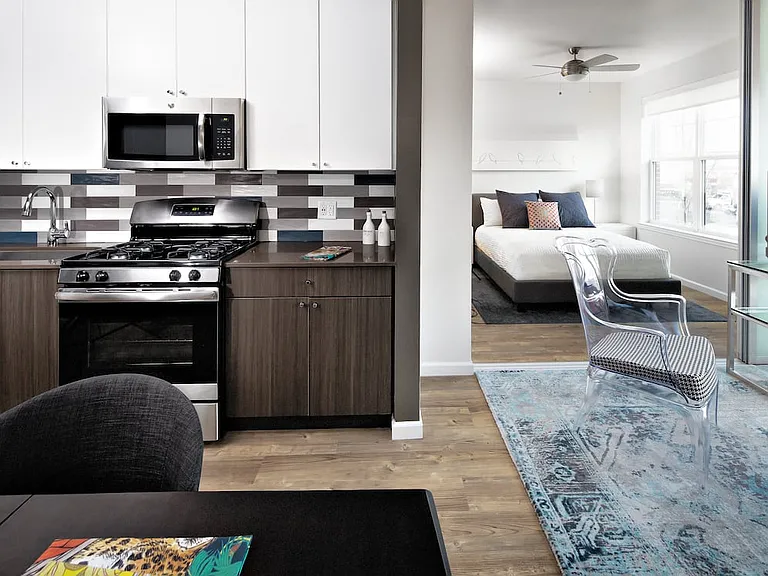 Kitchen and bedroom