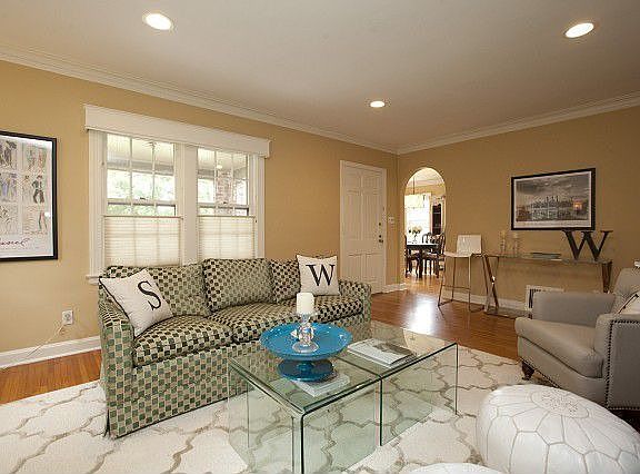 Remodeled master with wood floors