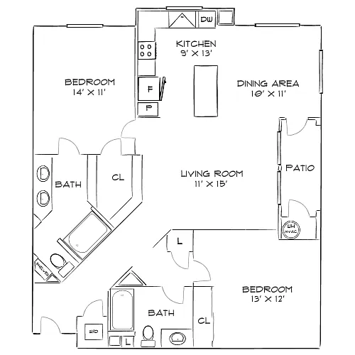 Floor plan Design 2B