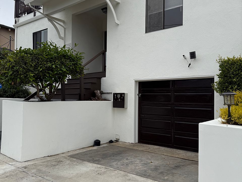 Garage and parking for compact car.