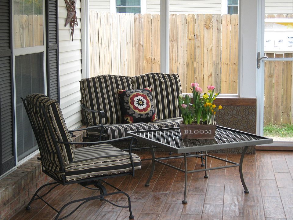 New tiled Front Porch