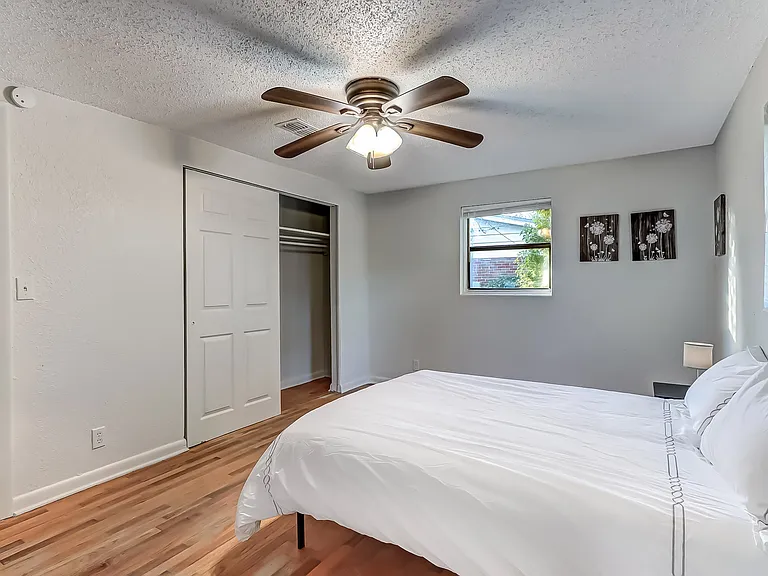 Relax in a bright, airy room with plenty of space to settle in and feel right at home
