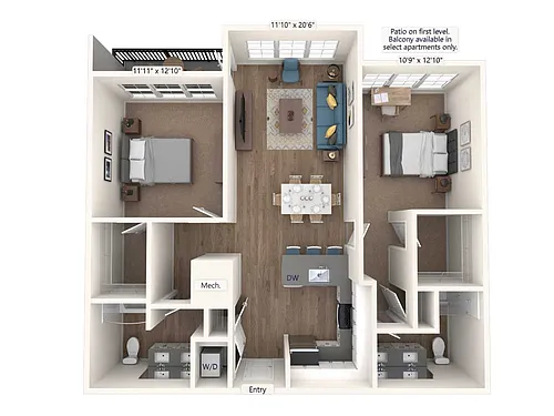 Floor plan BM11-2-1106